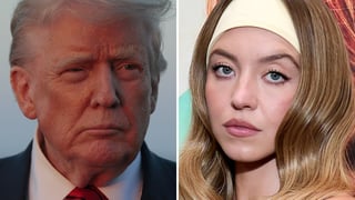 Image for Donald Trump: ‘If Sydney Sweeney Is a Registered Republican,’ Then ‘I Think Her’ American Eagle Jeans Ad Is ‘Fantastic’