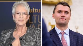 Image for Jamie Lee Curtis Fights Back Tears Mid-Interview Over Charlie Kirk’s Death: ‘A Father, Husband and Man of Faith,’ Even If ‘His Ideas Were Abhorrent to Me’
