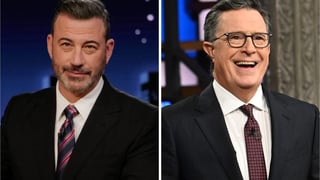 Image for Jimmy Kimmel and Stephen Colbert Give Trump Rare Praise After Gaza Ceasefire: ‘Trump Deserves Some Praise … Good Work on That’