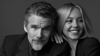 Image for Sydney Sweeney Tells Ethan Hawke ‘I Wish You Were My Dad’ as They Swap Stories on ‘Euphoria,’ Acting as Teens and More