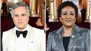 Image for Mark Ruffalo, Wanda Sykes Wear ‘Be Good,’ ‘ICE Out’ Pins at Golden Globes in Honor of Renée Macklin Good, Mother Killed by ICE Agent