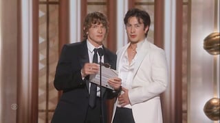 Image for ‘Heated Rivalry’ Stars Connor Storrie and Hudson Williams Present at Golden Globes and Joke About the Crowd Seeing Them Naked