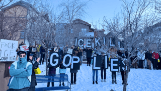 Image for Protesters Rally Against ICE as Political Climate Intensifies at Sundance: ‘Shoot Films, Not People’
