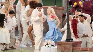 Image for Lady Gaga Joins Bad Bunny on Stage for Super Bowl Halftime Performance