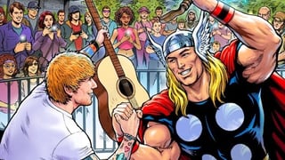 Image for Ed Sheeran Gets Superhero Treatment With New Marvel Stadium Mural