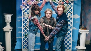 Image for Taylor Swift Dances and Dates a Rock in ‘Opalite’ Music Video With Domhnall Gleeson, Greta Lee, Jodie Turner-Smith and More