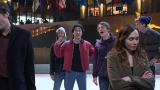 Image for ‘Heated Rivalry’ Stars Connor Storrie and Hudson Williams Reunite on ‘SNL’ for Ice Skating Sketch