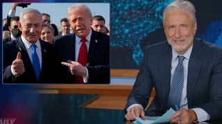 Image for Jon Stewart Slams Trump For Keeping Press in the Dark About Iran War: ‘Our Bombs Are Now Smarter Than Our President’