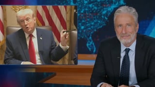 Image for Jon Stewart Says Donald Trump’s Recent Behaviour Is ‘Less “Commander-in-Chief at War” and More “Grandpa Who’s Lost His Filter in Public”’