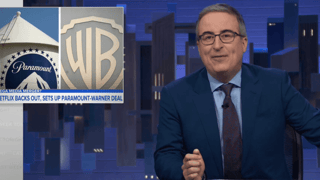 Image for John Oliver Says Paramount Buying Warner Bros. Is ‘Not Great News: ‘How the F—Do I Get Out of Here?’