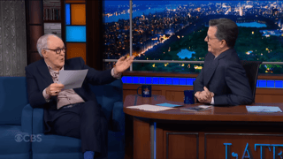 Image for Stephen Colbert’s Long ‘Late Show’ Goodbye Has Gone From Resistance to Ego Trip