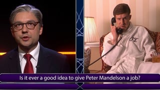 Image for ‘SNL U.K.’ Cold Open: ‘Fake Farmer and Real A–hole’ Jeremy Clarkson Challenges Keir Starmer to a Game of ‘Who Wants to Remain a Millionaire?’ Where He Phones ‘Friend’ Peter Mandelson