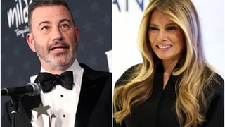 Image for Jimmy Kimmel Airs Photo of Melania Trump and Jeffrey Epstein After First Lady Makes Public Address Denying Epstein Ties