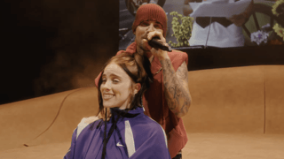 Image for Justin Bieber Serenades Billie Eilish, Duets With SZA During Coachella Weekend Two Headlining Set