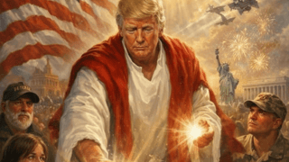 Image for Trump Deletes Post With Image Depicting Himself as Jesus After Backlash