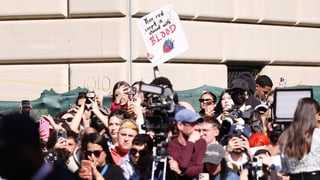 Image for Protester Tackled to the Ground After Breaking Through Met Gala Entrance