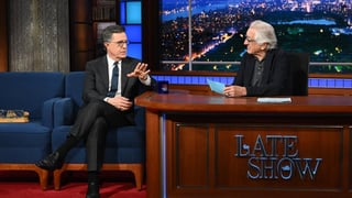 Image for Robert De Niro Sends Off Stephen Colbert by Slamming Trump With Epstein Jab
