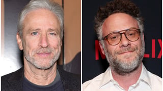 Image for Jon Stewart and Seth Rogen Slam Kanye West for Attempted Comeback: ‘F— That Guy’