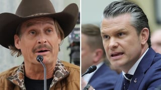 Image for Pete Hegseth and Kid Rock High Five and Fly Apache Helicopters in Pre-Show Hype Video for Freedom 250 Tour