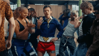 Image for Harry Styles Discos Down in His Gym Shorts and Tennies in ‘Dance No More’ Video