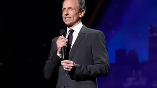 Image for Seth Meyers Disses CBS at Upfronts, a Term He Says ‘Describes How They Paid Trump to Drop the Lawsuit’
