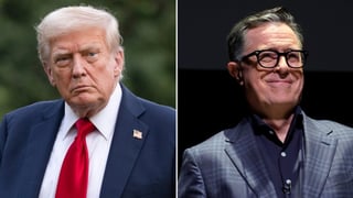Image for Trump Celebrates ‘Total Jerk’ Colbert’s CBS Exit; Late-Night Host Once Told President ‘Go F— Yourself’