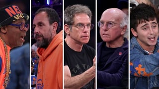 Image for Spike Lee, Adam Sandler, Ben Stiller, Larry David, Timothée Chalamet and More Watch New York Knicks Pull Off Biggest Comeback in NBA Finals History