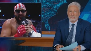 Image for Jon Stewart Slams Fighter Josh Hokit as a ‘F—ing A–hole’ For Saying ‘Michelle Obama Is a Man’ at UFC Freedom 250