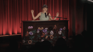Image for Taylor Swift Sings Mashup of ‘All Too Well,’ ‘I Knew It, I Knew You’ and ‘August’ in Grammy Museum Video
