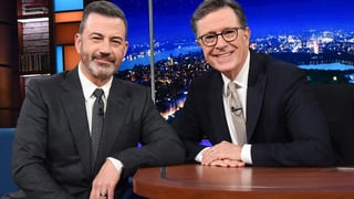 Image for Stephen Colbert Urges Emmy Voters to Back Jimmy Kimmel: ‘Look How Cute He Is!’