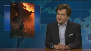 Image for Tucker Carlson Returns to ‘SNL’ to Review ‘The Odyssey,’ Gender-Neutral ‘Spider-Man’ and Left-Wing ‘Obsession’