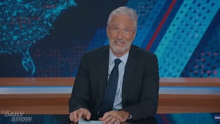 Image for Jon Stewart Jokes Skydance Has ‘Pulled Our Renewal’ Before Slamming JD Vance, Trump and Emmanuel Macron