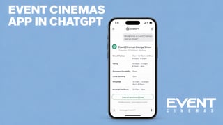 Image for Event Cinemas Is Now Letting Australians Book Movie Tickets Through ChatGPT