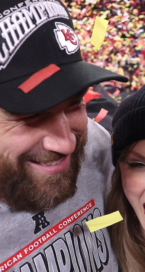 Image for It's a Love Story: Taylor Swift and Travis Kelce Are Engaged